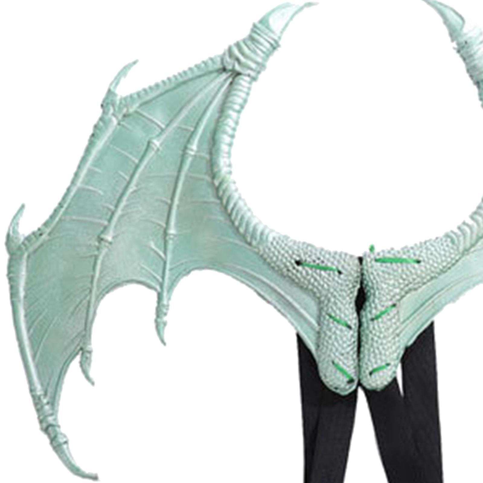 Halloween Dragon Wing Devil Costume for Girls Boys Teens Light Green