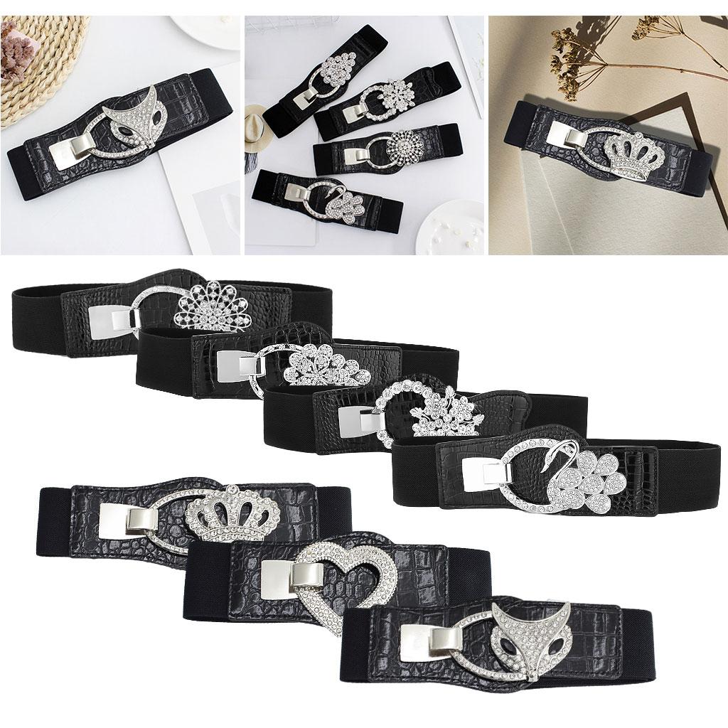 Elastic Waistband PU Leather 1 Pcs Cinch Casual for Traveling Mother Ladies EL223-1