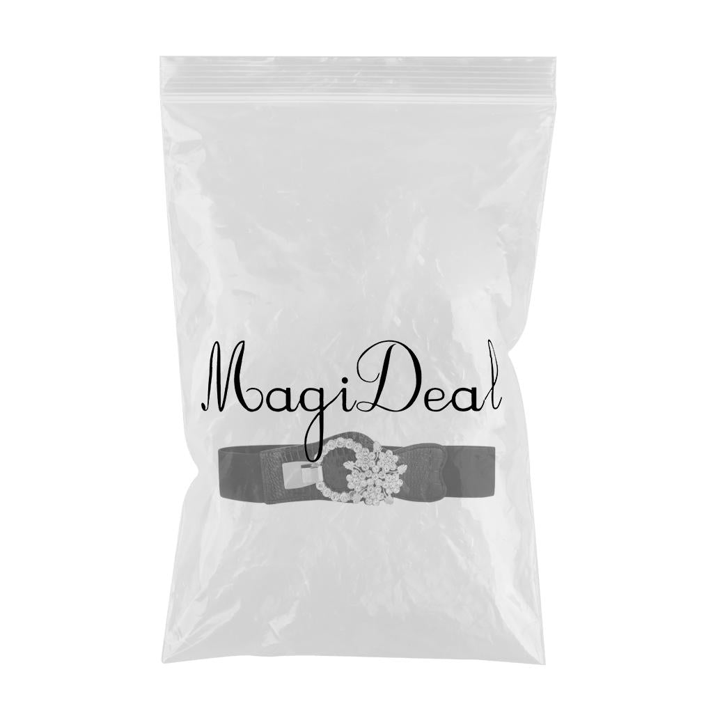 Elastic Waistband PU Leather 1 Pcs Cinch Casual for Traveling Mother Ladies EL223-3