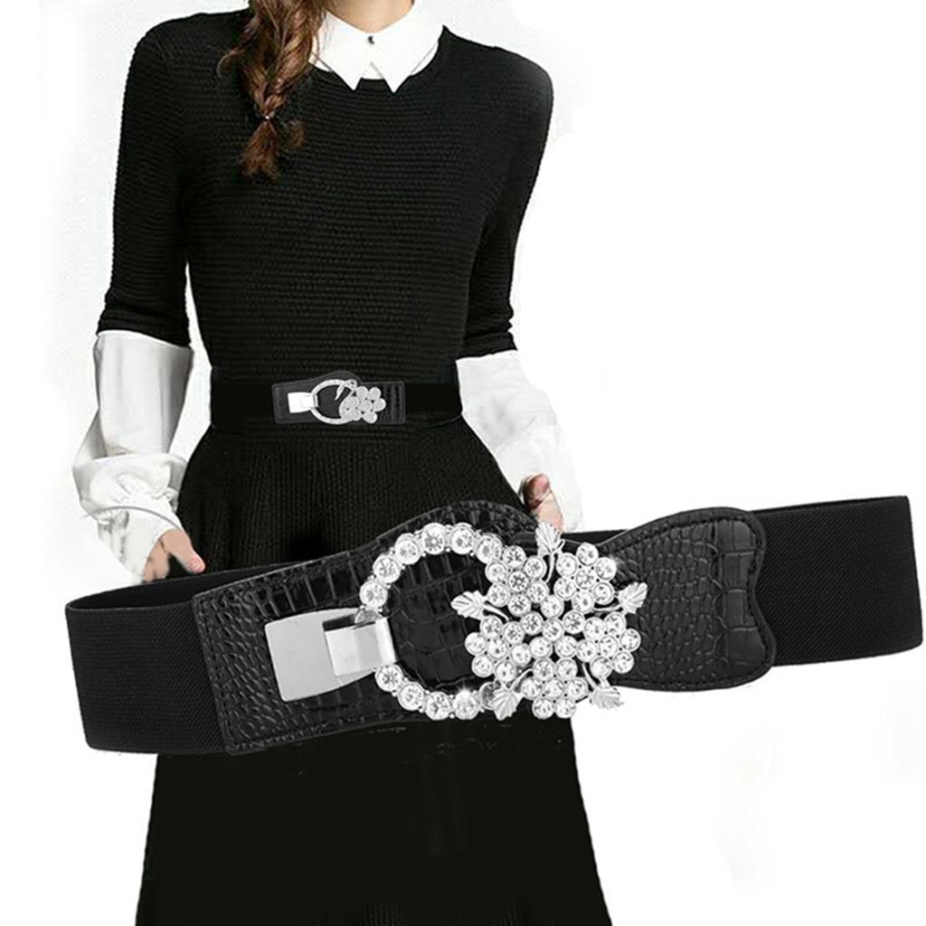 Elastic Waistband PU Leather 1 Pcs Cinch Casual for Traveling Mother Ladies EL223-5