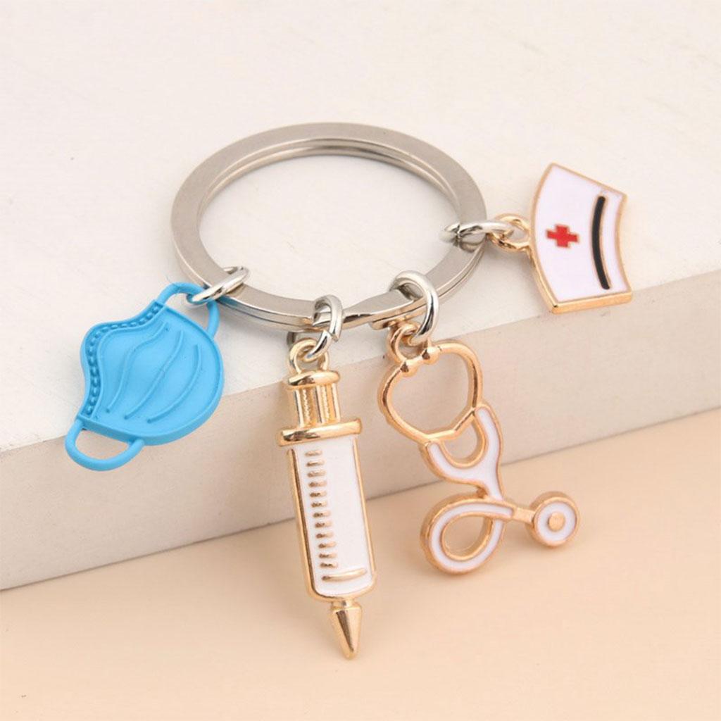 Key Chain Key Ring Car decorate Pendant Crafts Gifts blue