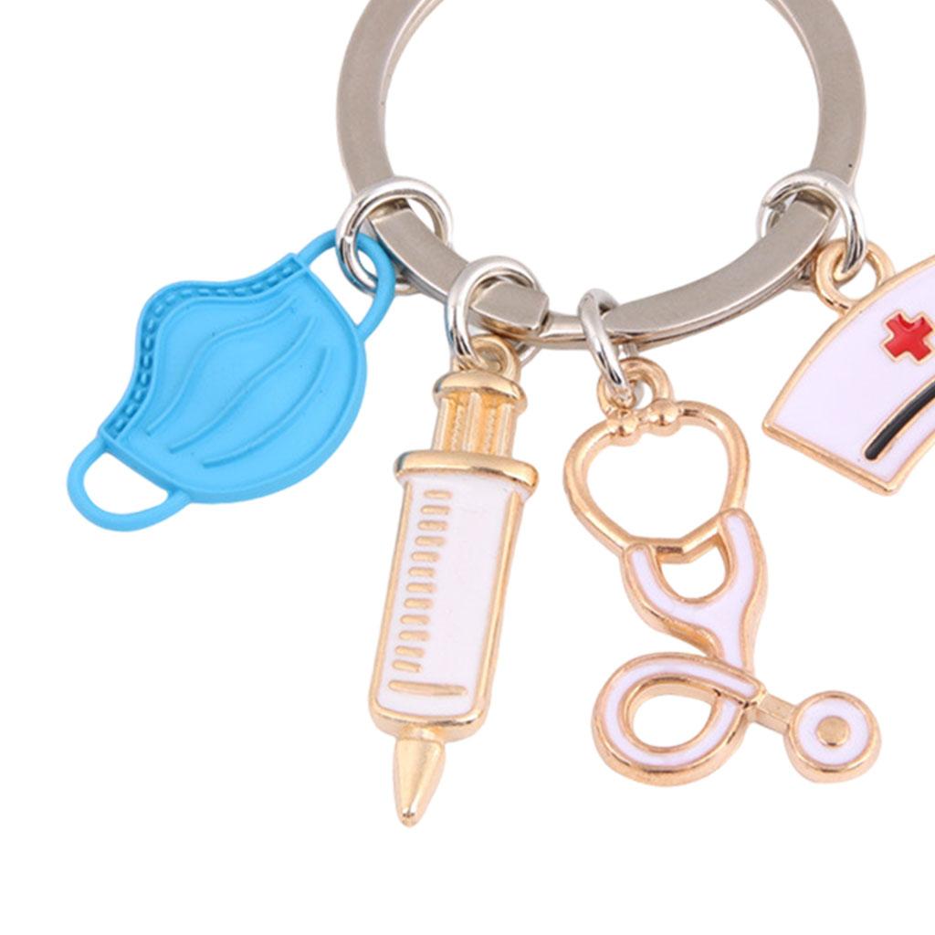 Key Chain Key Ring Car decorate Pendant Crafts Gifts blue