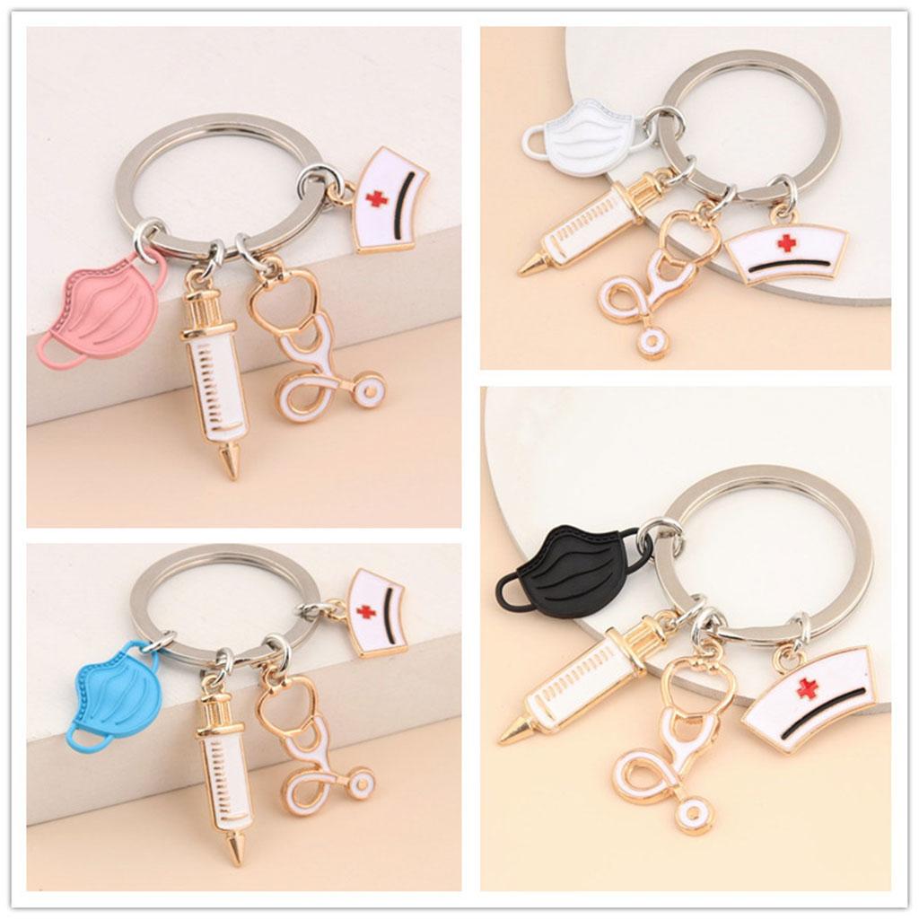 Key Chain Key Ring Car decorate Pendant Crafts Gifts blue