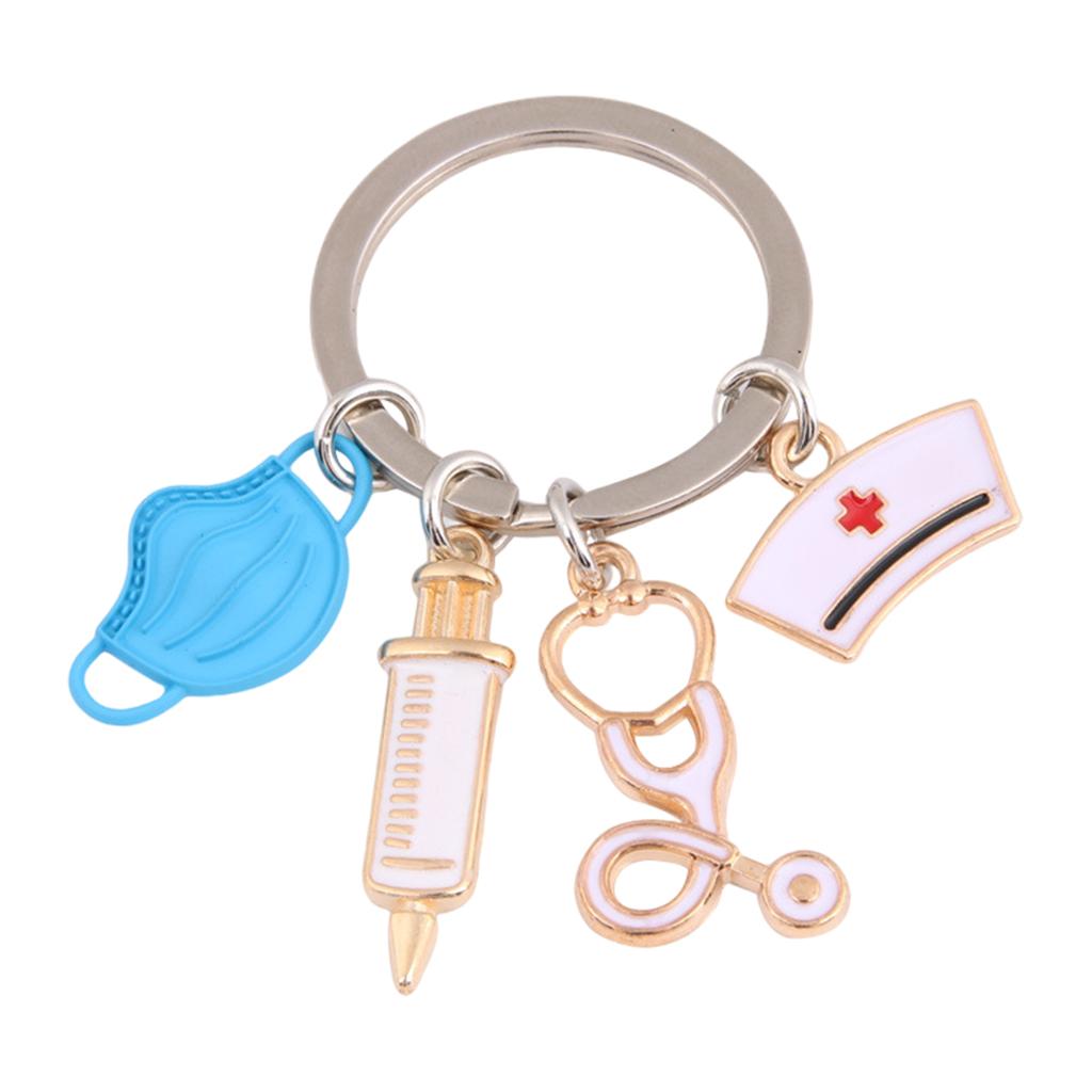 Key Chain Key Ring Car decorate Pendant Crafts Gifts blue