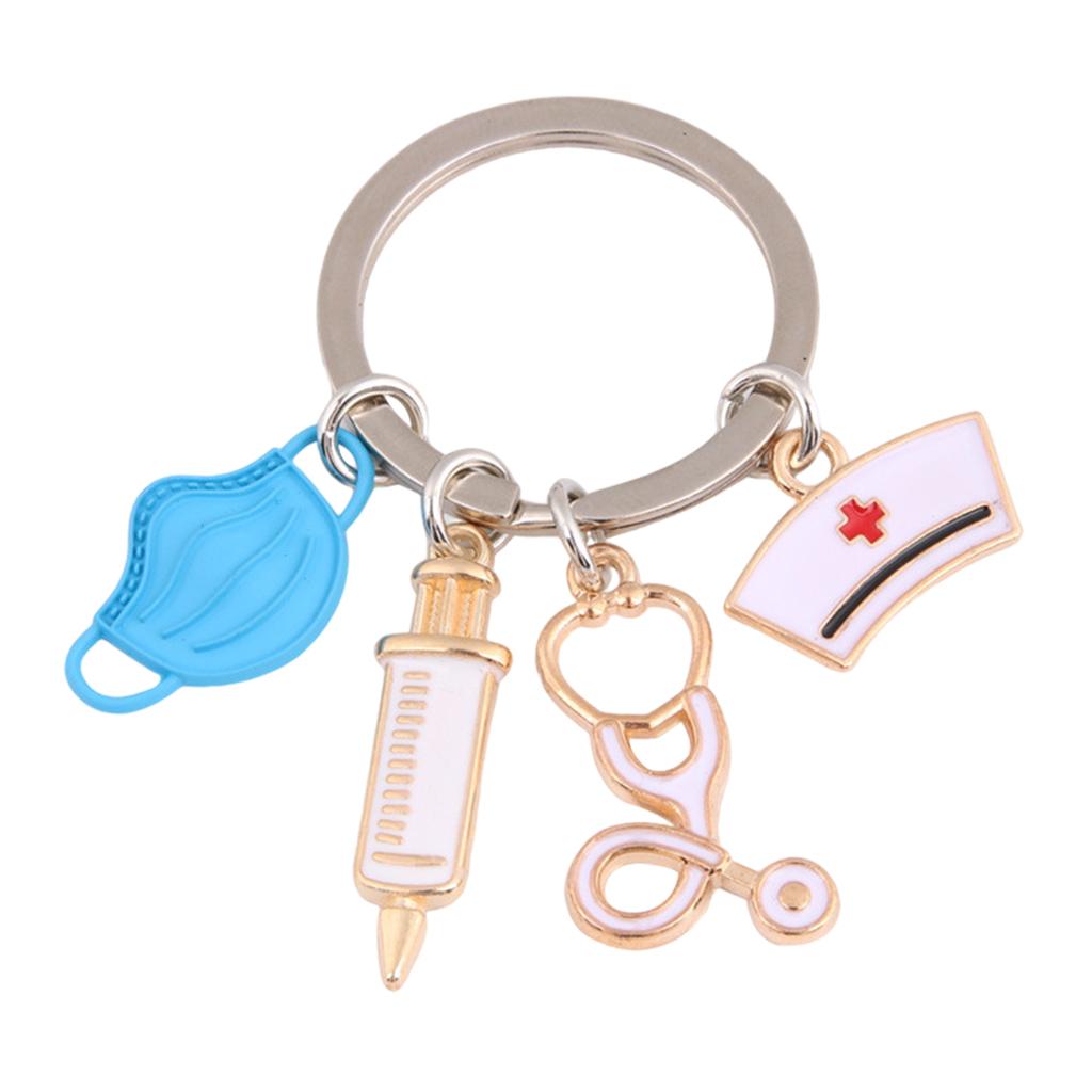 Key Chain Key Ring Car decorate Pendant Crafts Gifts blue