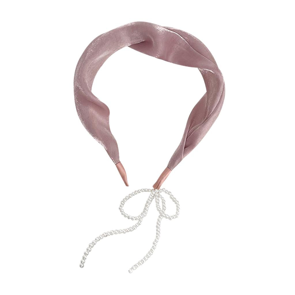 Women Tassel Earring Hairband Sweet Headdress Pendant for Female Girls Pink