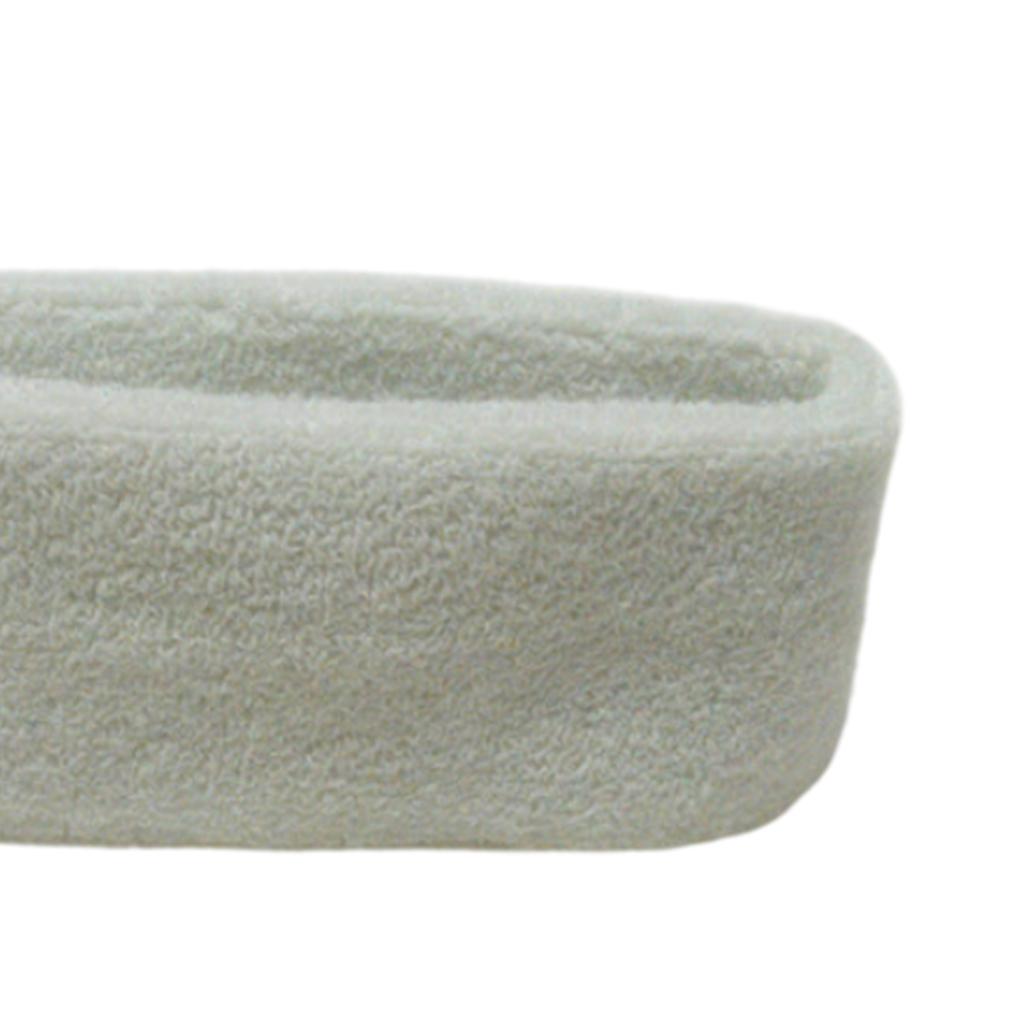 Sweatbands Towel Sports Headband Thin Elastic for Washing Bath Salon White