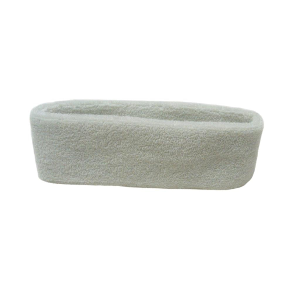 Sweatbands Towel Sports Headband Thin Elastic for Washing Bath Salon White