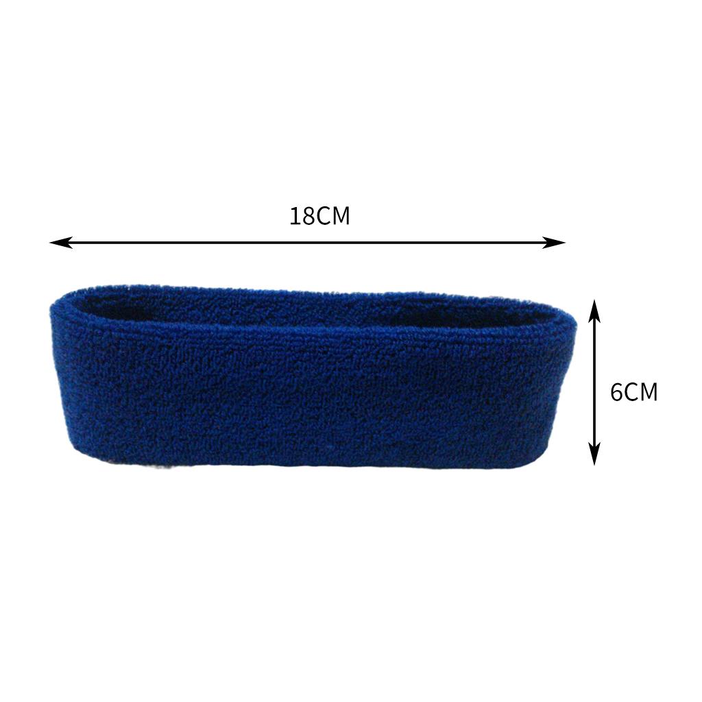 Sweatbands Towel Sports Headband Thin Elastic for Washing Bath Salon Navy