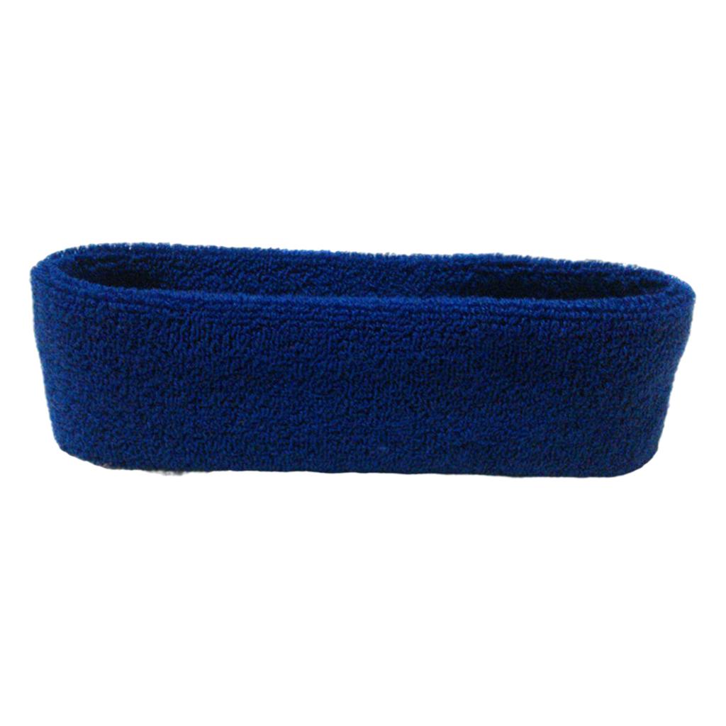 Sweatbands Towel Sports Headband Thin Elastic for Washing Bath Salon Navy