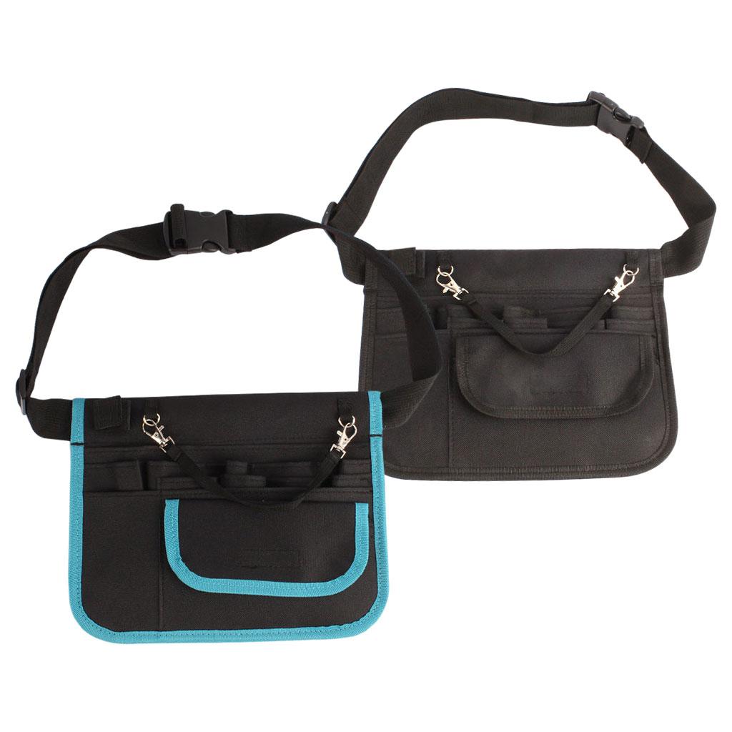 Waist Bag Nurse Pouch for Portable Tool Pocket Organizer Belt black