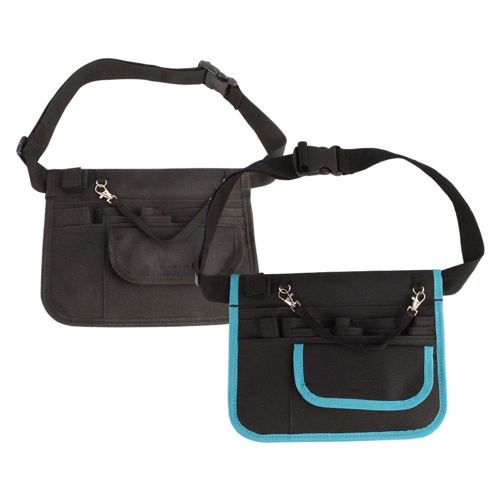 Waist Bag Nurse Pouch for Portable Tool Pocket Organizer Belt black