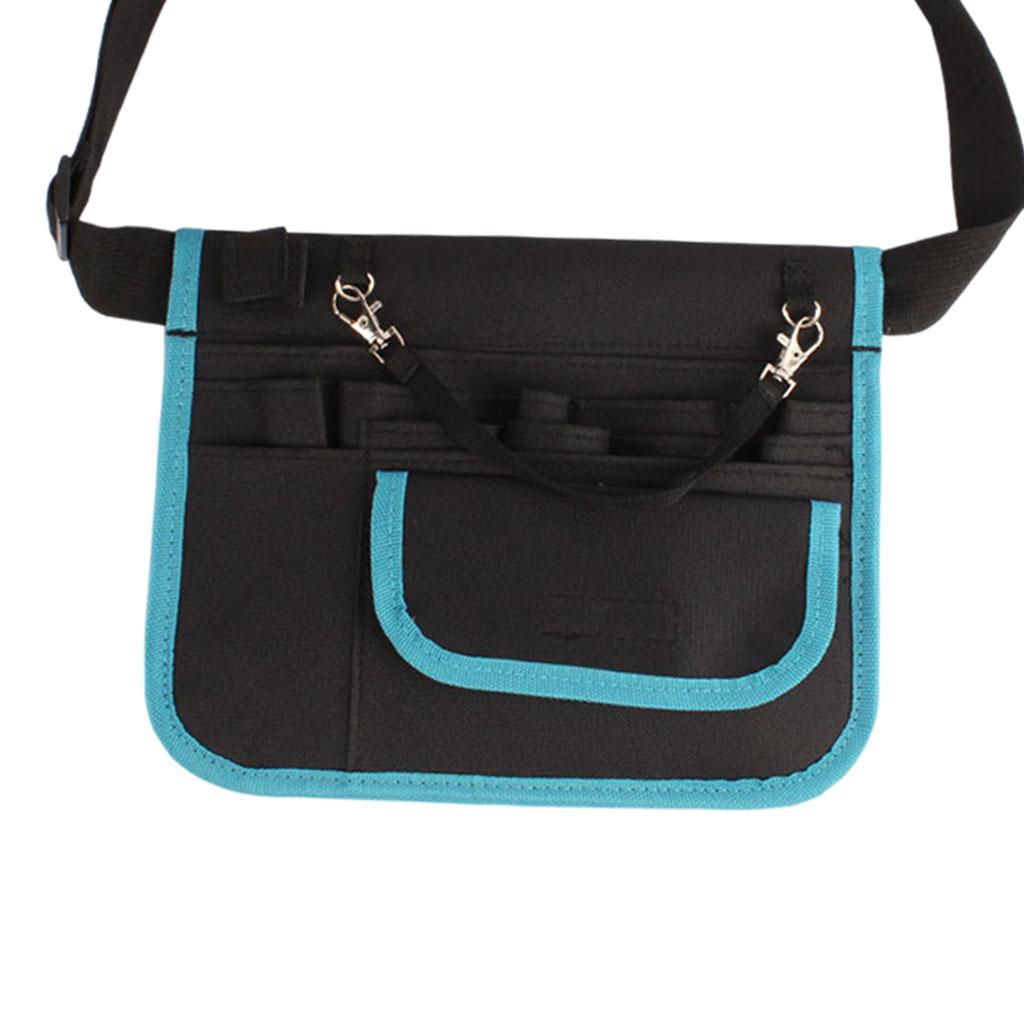 Waist Bag Nurse Pouch for Portable Tool Pocket Organizer Belt Blue