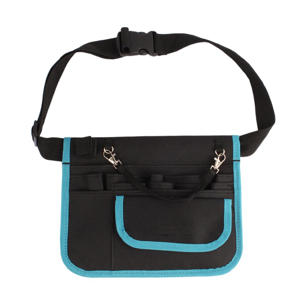 Waist Bag Nurse Pouch for Portable Tool Pocket Organizer Belt Blue