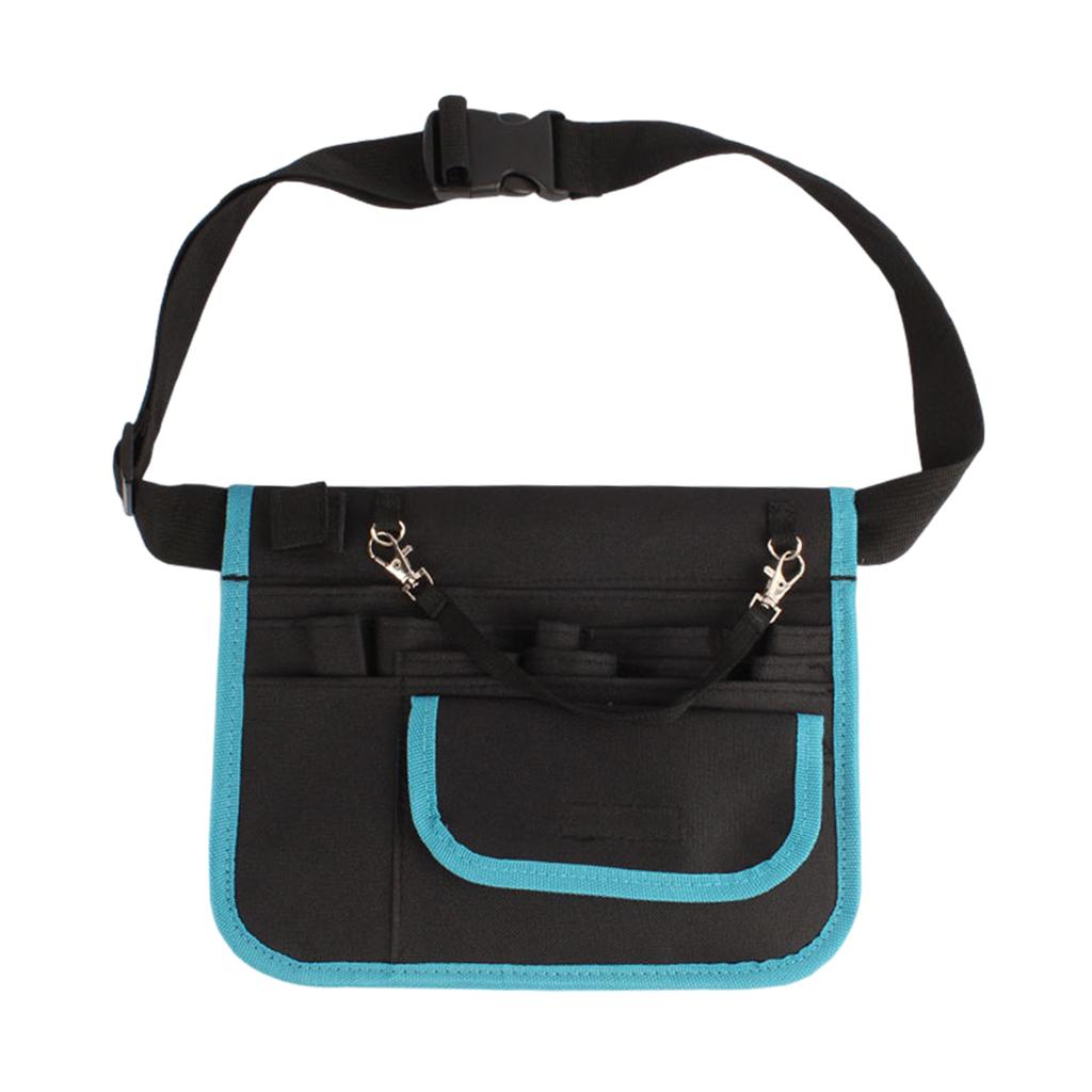 Waist Bag Nurse Pouch for Portable Tool Pocket Organizer Belt Blue