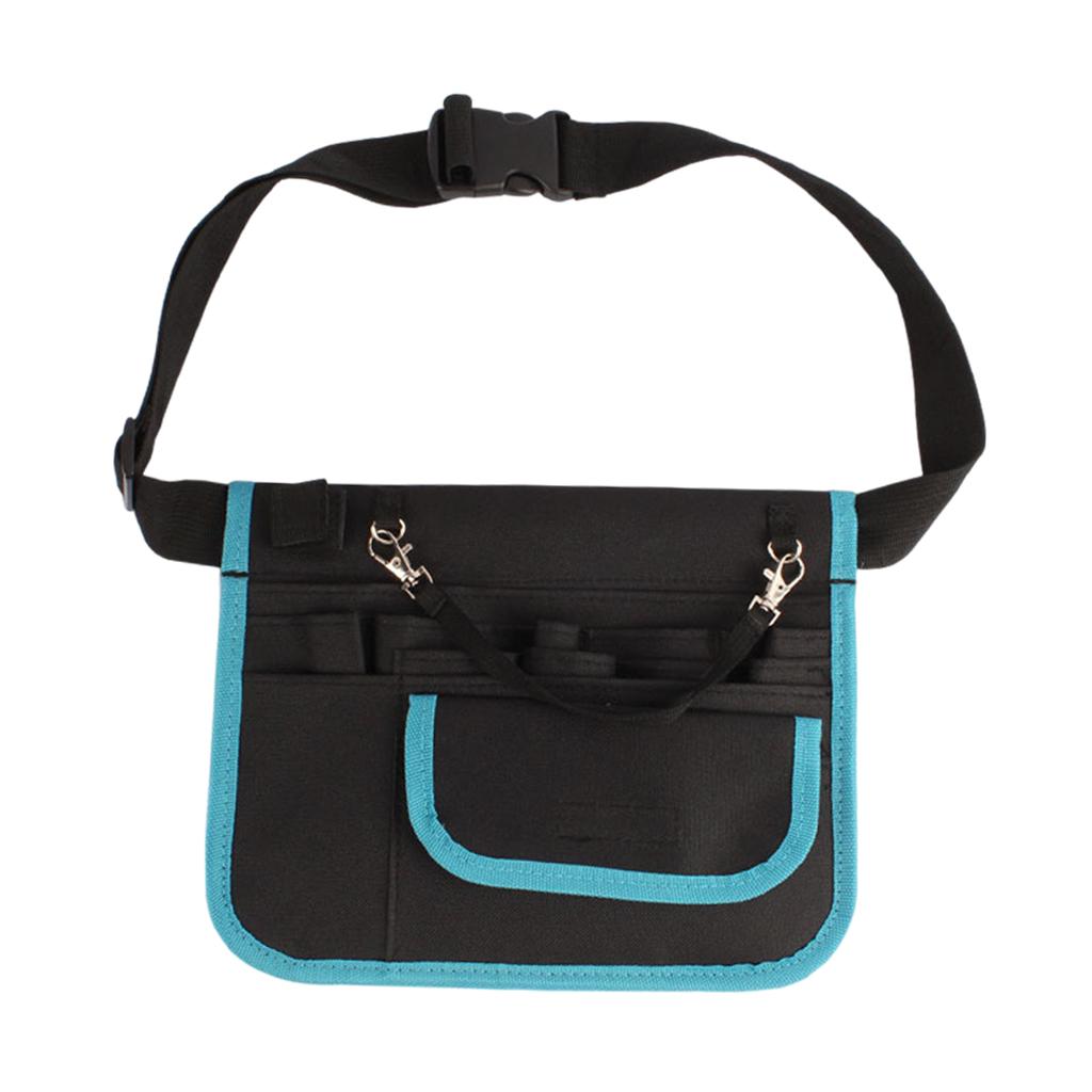 Waist Bag Nurse Pouch for Portable Tool Pocket Organizer Belt Blue