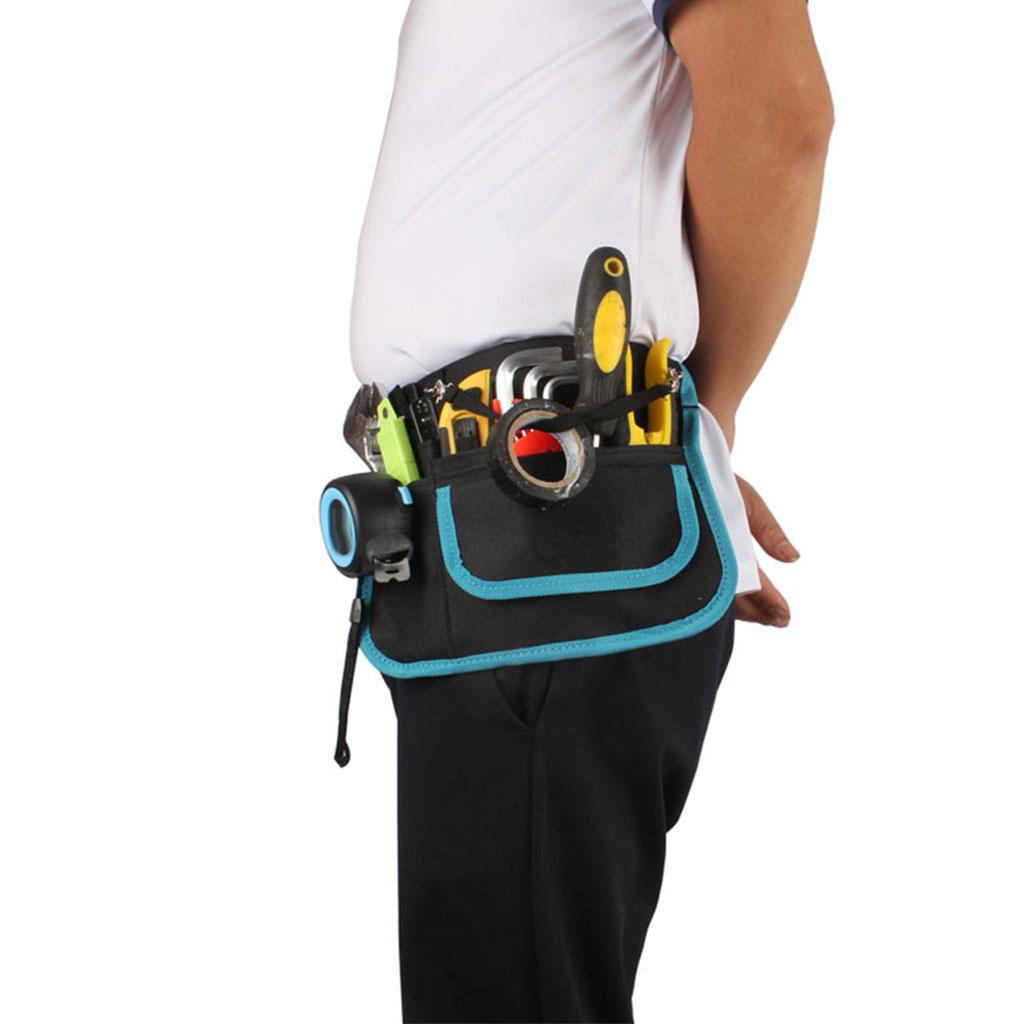 Waist Bag Nurse Pouch for Portable Tool Pocket Organizer Belt Blue