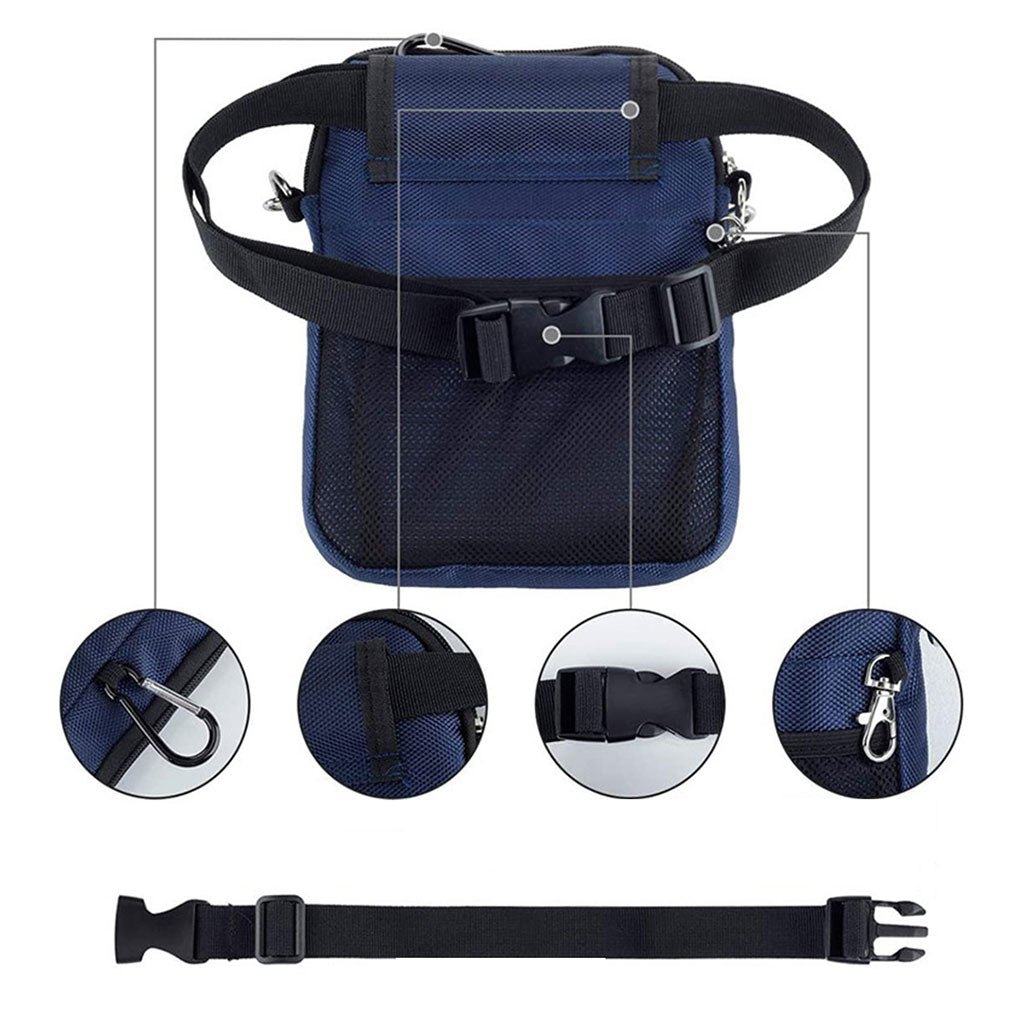 Nurse Fanny Pack Multi Compartment for Bandage Tools Dark Blue