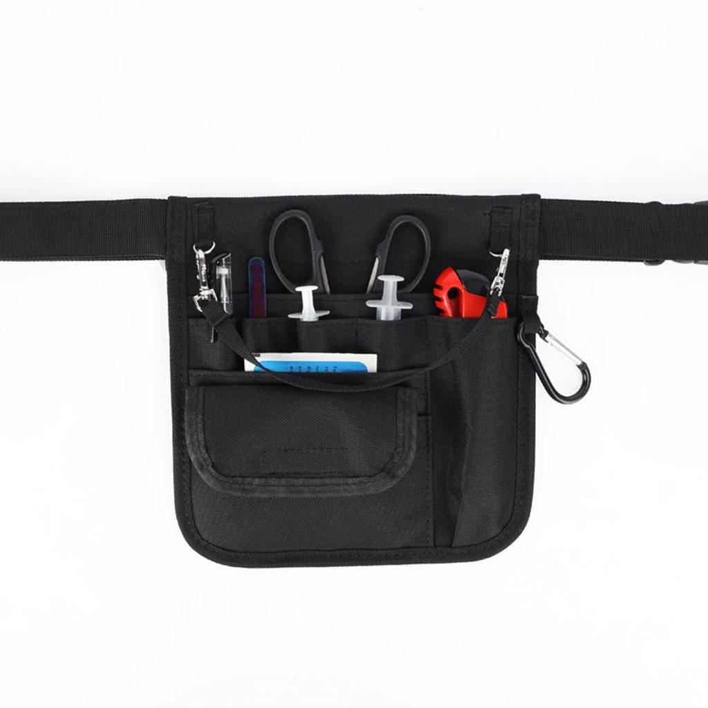 Nurse Pouch Waist Bag Pocket Quick Pick Bag Organizer Waist Bag Pouch Bag Black