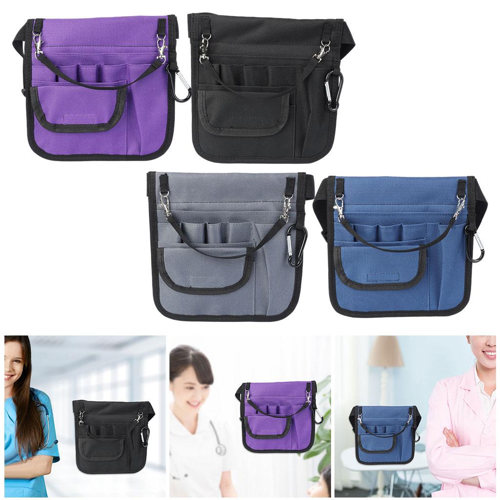 Nurse Pouch Waist Bag Pocket Quick Pick Bag Organizer Waist Bag Pouch Bag Black