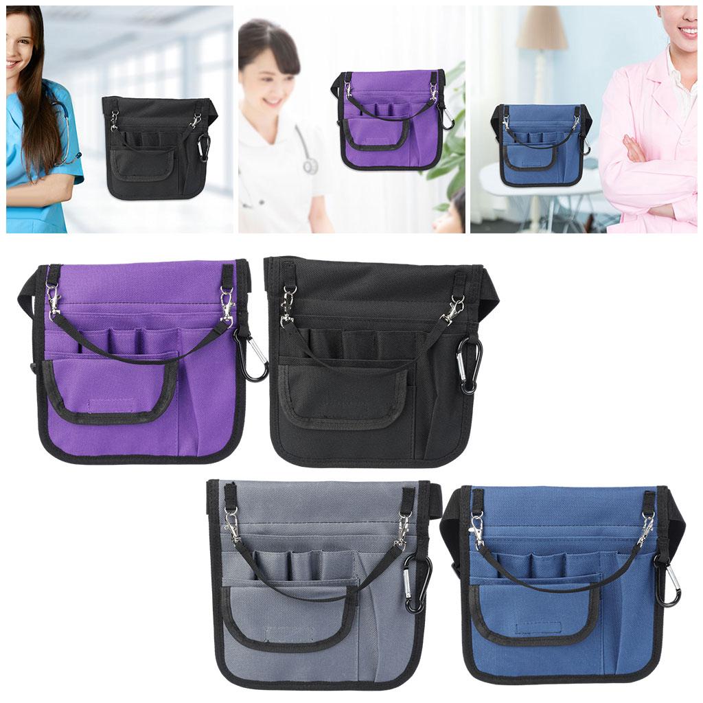 Nurse Pouch Waist Bag Pocket Quick Pick Bag Organizer Waist Bag Pouch Bag Black