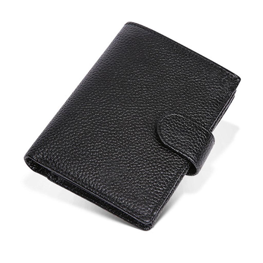 Trifold Wallet Zip Coin Pocket Purse Zip Minimalist Mens black