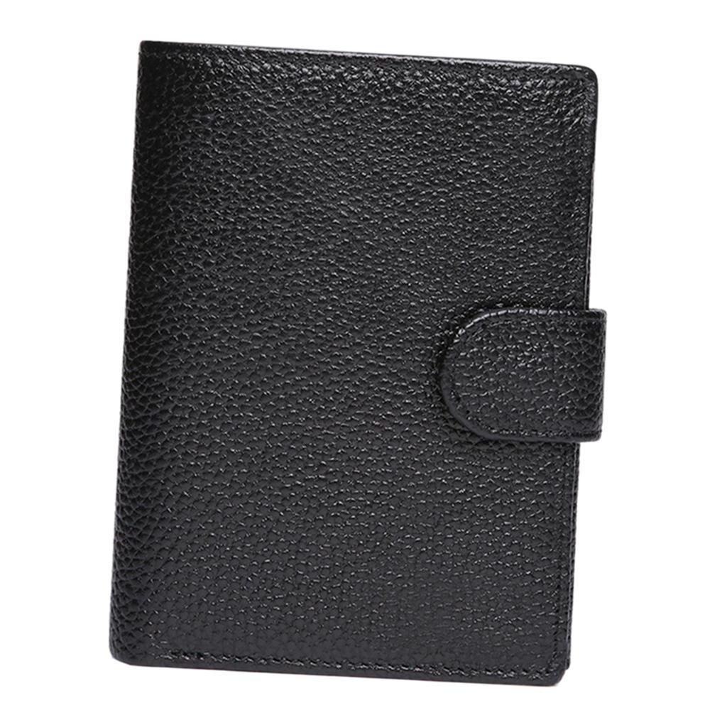Trifold Wallet Zip Coin Pocket Purse Zip Minimalist Mens black