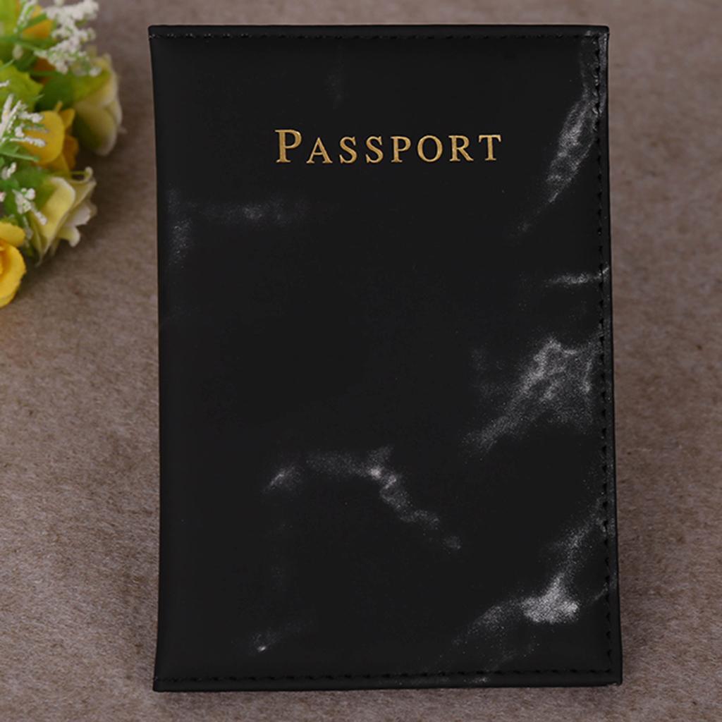 Travel Passports Holder Passport Holder Cover Wallet Case  Black