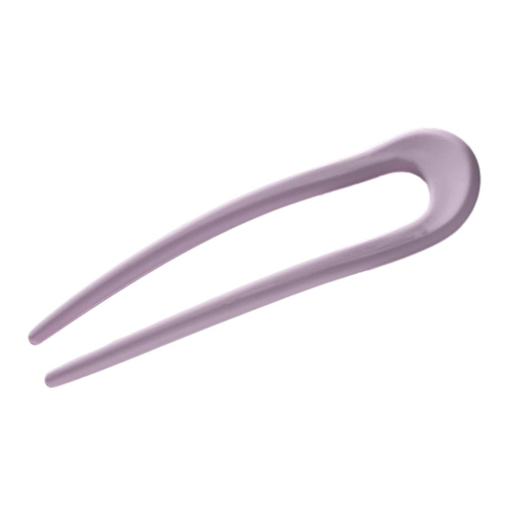 Hair Sticks Headwear U Shape Hair Pin for Lady Fashion Styling Purple