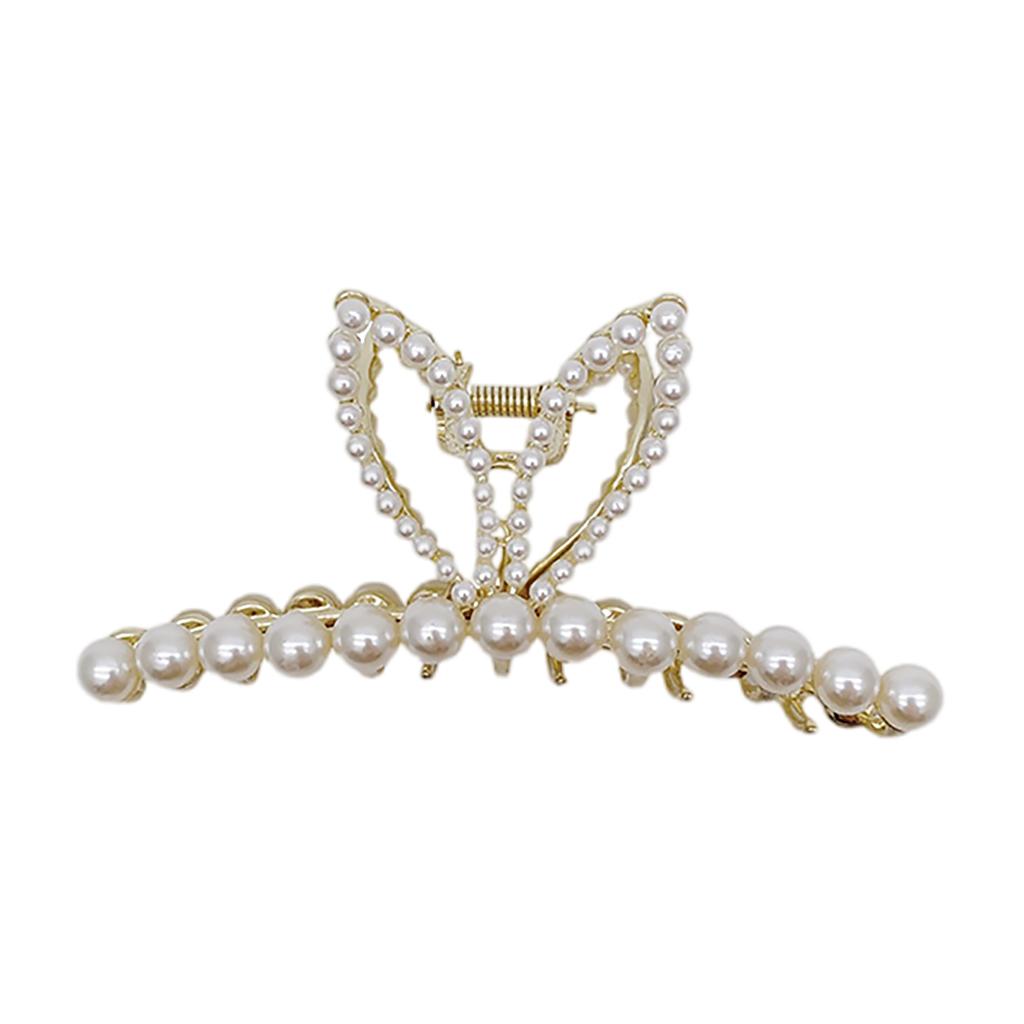 Hair Claw Pearl Hair Clip For Women Girl Makeup Hair Accessories