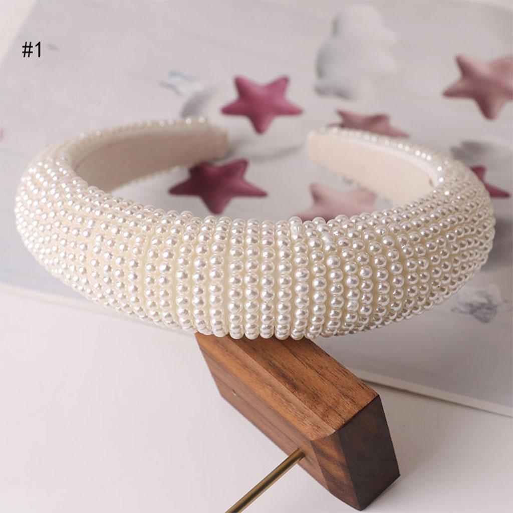 Women Elegant Pearl Headband Girls Hairband Hair Hoop Accessories Little pearl