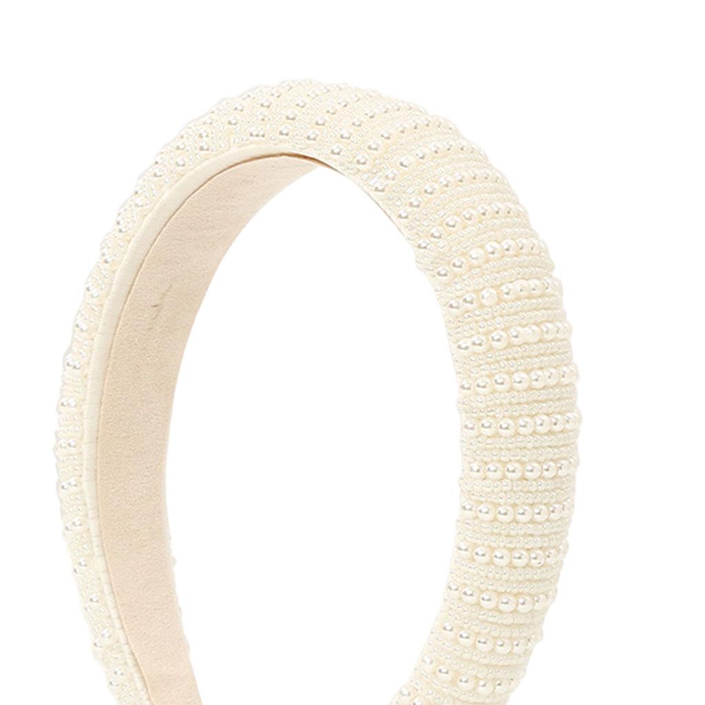 Women Elegant Pearl Headband Girls Hairband Hair Hoop Accessories Large small pearls