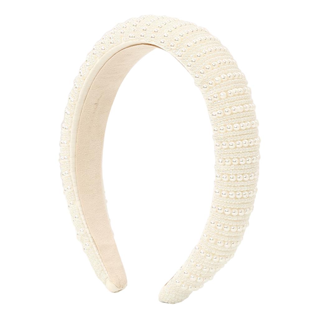 Women Elegant Pearl Headband Girls Hairband Hair Hoop Accessories Large small pearls
