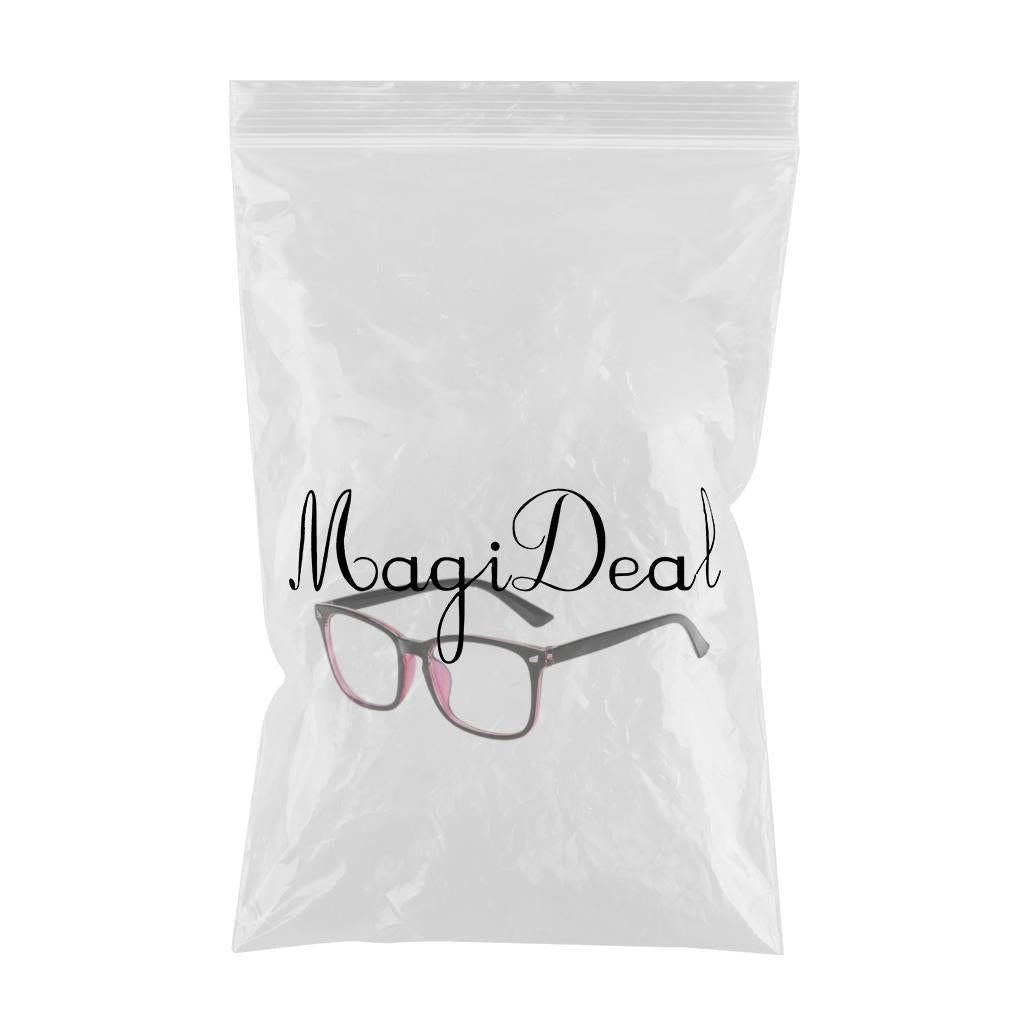 Plain Glasses Unisex Black Frame Clear Simple Retro Style for Men Women Male