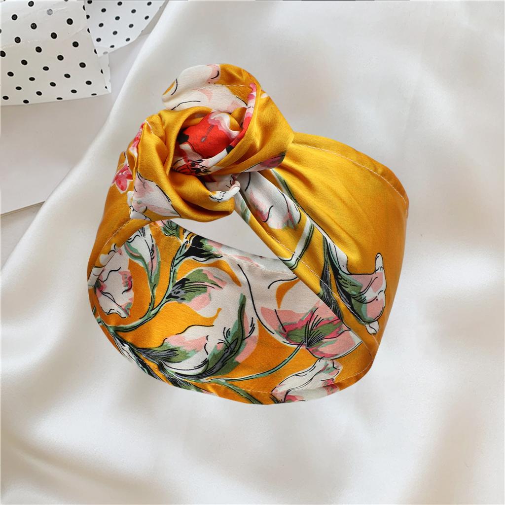Women Wire Headwear Hair Band Headband Holiday Headdress Girl Hair Holder Lily Yellow