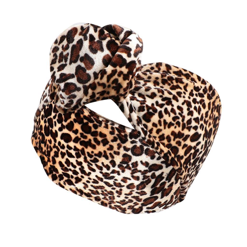 Women Wire Headwear Hair Band Headband Holiday Headdress Girl Hair Holder Coffee Leopard Print