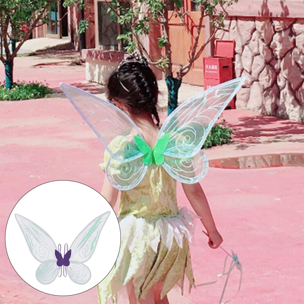 Butterfly Angel Fairy Sparkle for Halloween Cosplay Costume Girls Purple