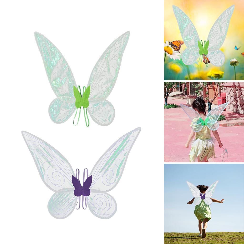 Butterfly Angel Fairy Sparkle for Halloween Cosplay Costume Girls Purple