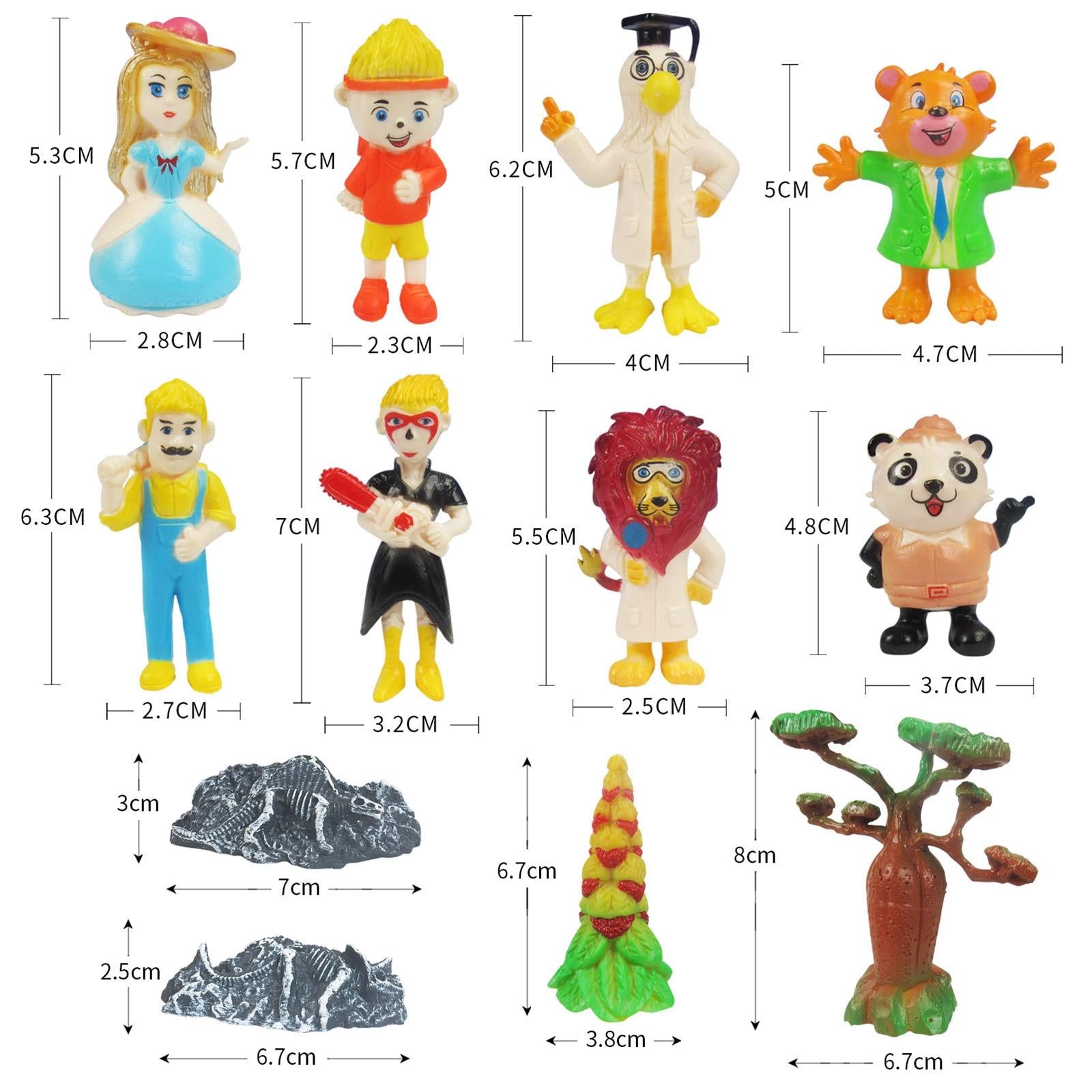 20Pcs Dinosaur Model Toy Kit Durable Party Supplies for Shelf Kids Children