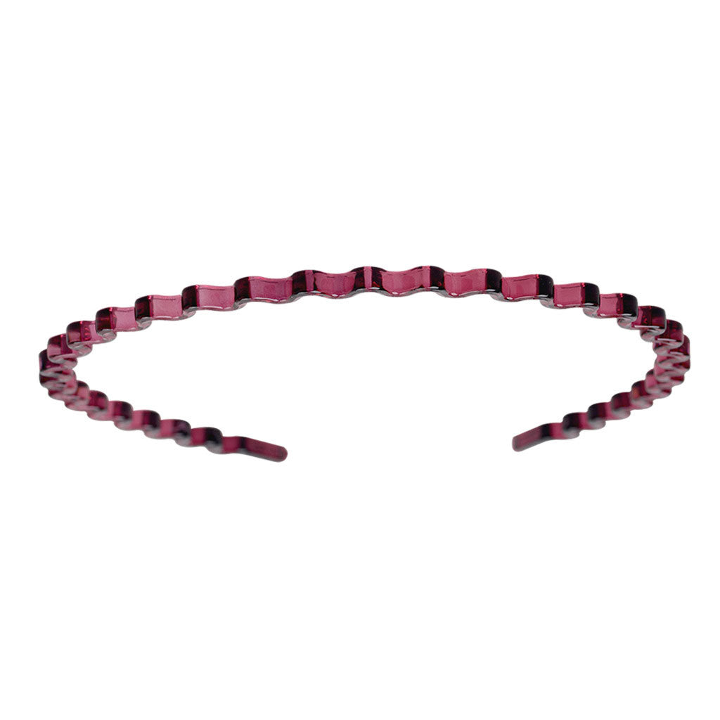 3Pcs Simple Hair Headband Wavy Hoop Band Multicolor Women Yellow brown red 2