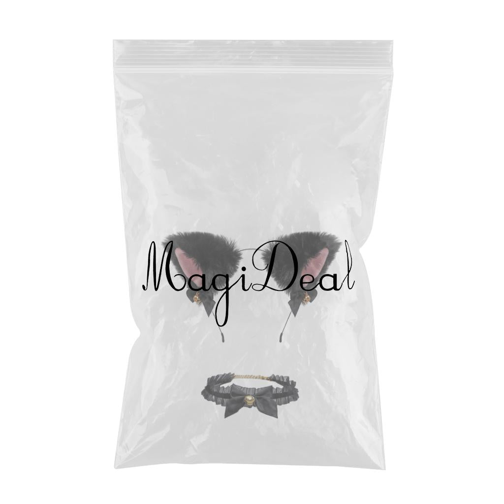 Cat Ears Head Hoop Hair Holder Hairband Headwear Accessories for Festival black