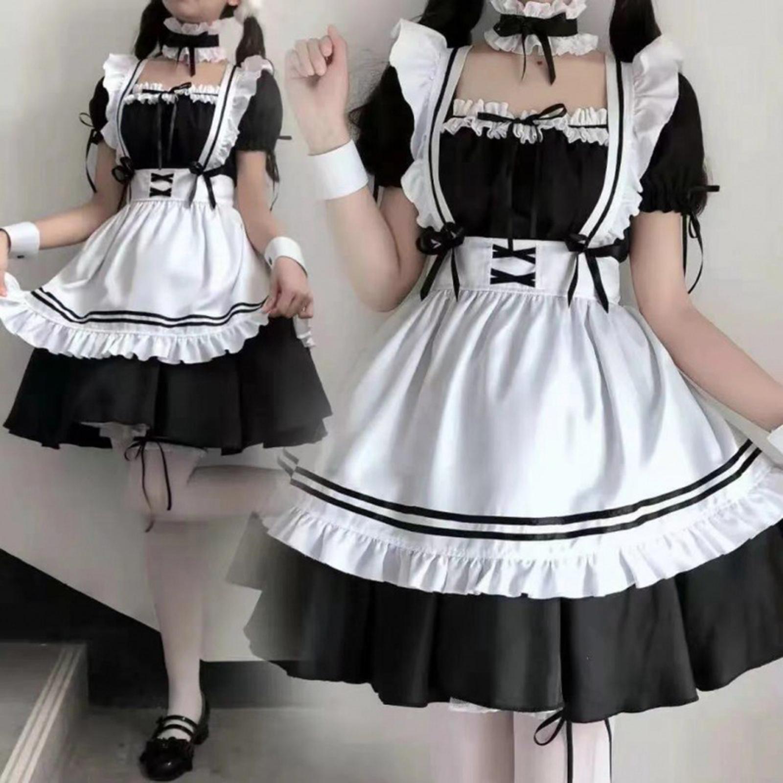 Maid Costume Maid Dresses Classic Sweet Lolita Japanese Anime Maid Outfit S