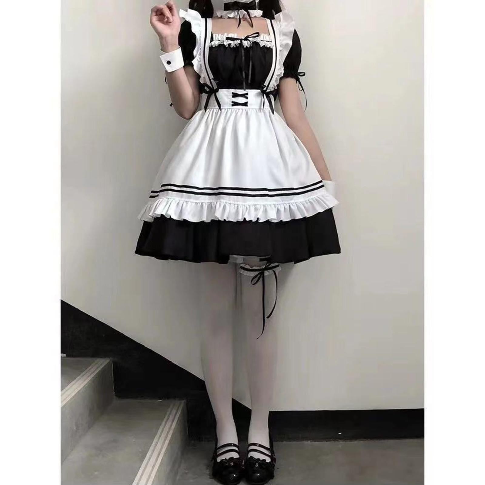 Maid Costume Maid Dresses Classic Sweet Lolita Japanese Anime Maid Outfit S