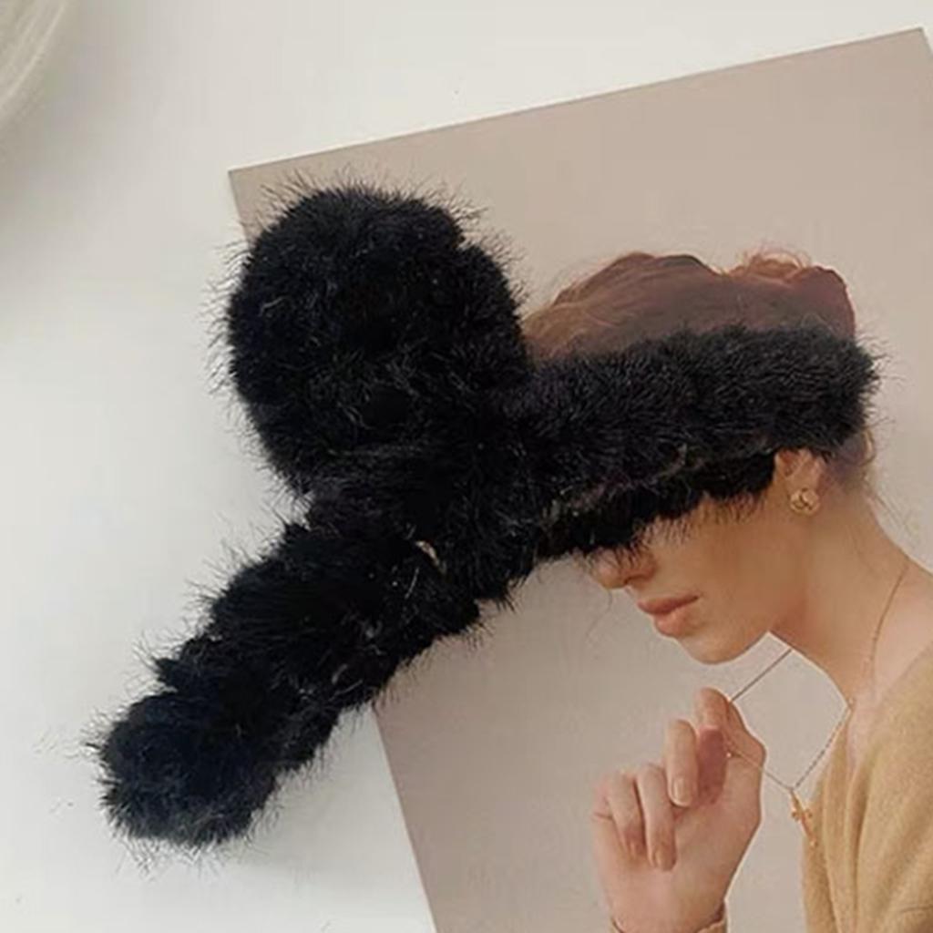 Modern Style Hair Clip for Women Hair Pin Barrette Winter Black
