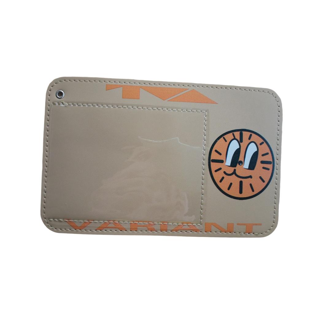 Waterproof Vaccination Card Protector Name Cards Holder Light Khaki