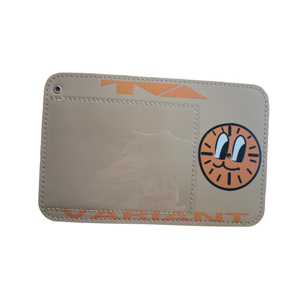 Waterproof Vaccination Card Protector Name Cards Holder Light Khaki