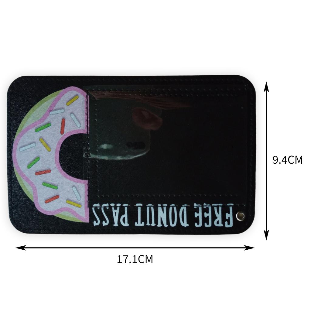 Waterproof Vaccination Card Protector Name Cards Holder Black
