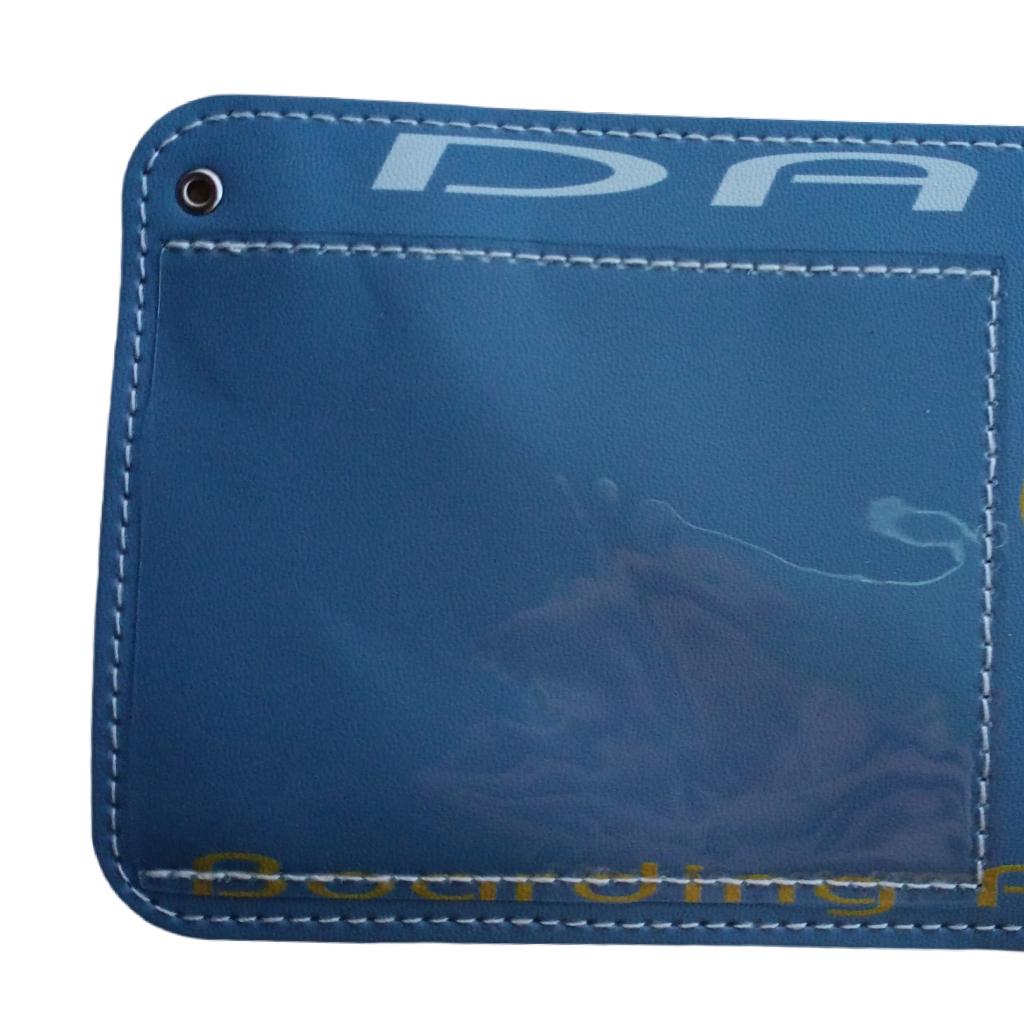 Waterproof Vaccination Card Protector Name Cards Holder Blue