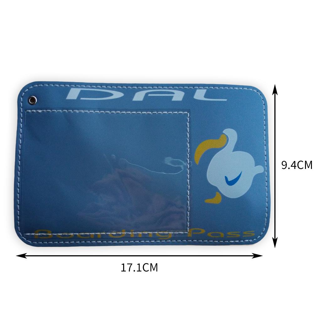 Waterproof Vaccination Card Protector Name Cards Holder Blue