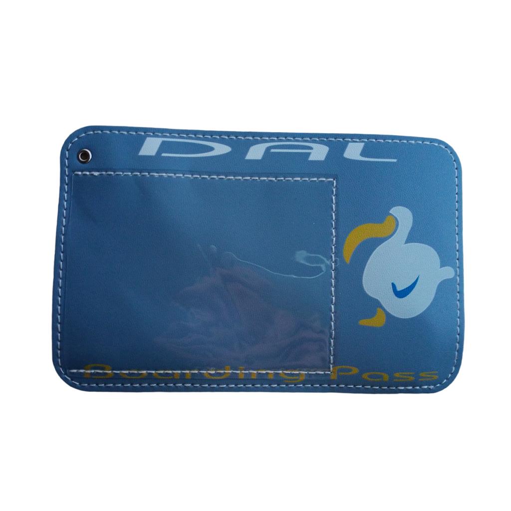 Waterproof Vaccination Card Protector Name Cards Holder Blue